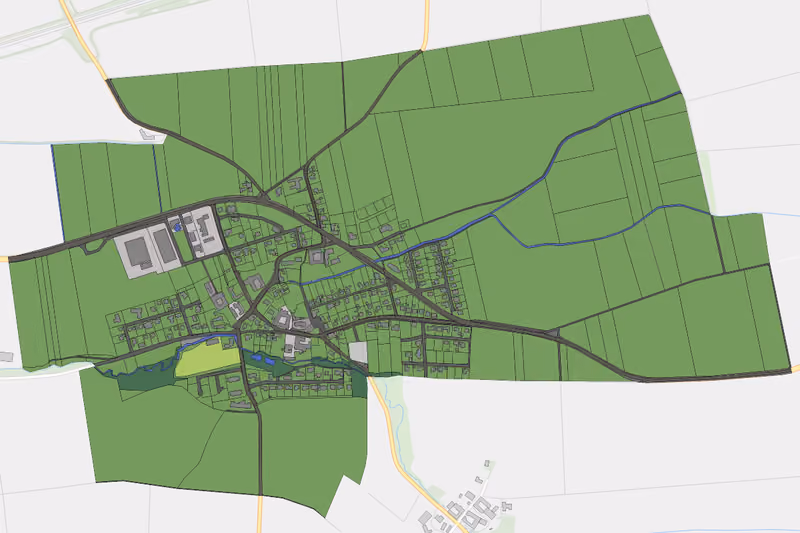Kartenvorschau des Bodenverbrauchs der KG Gerersdorf