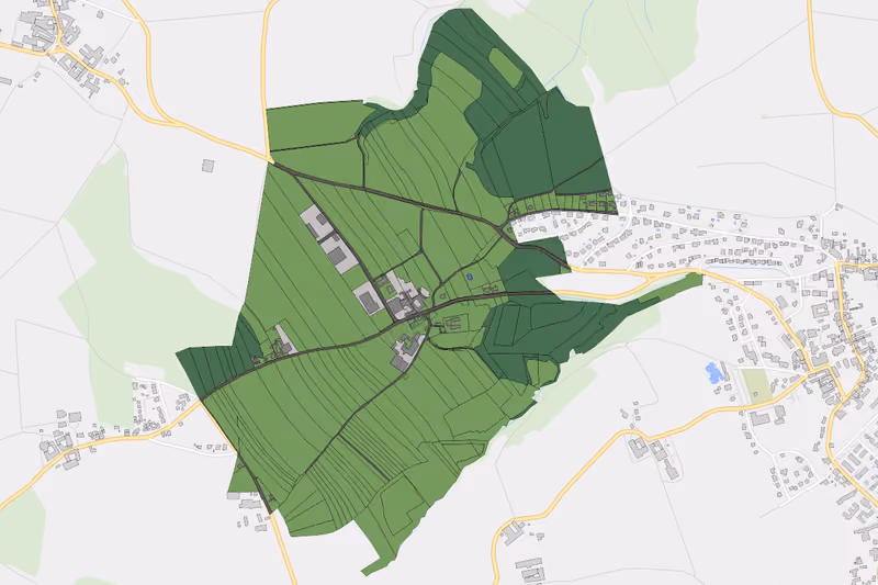 Kartenvorschau des Bodenverbrauchs der KG Getzersdorf