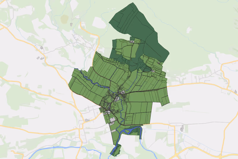 Kartenvorschau des Bodenverbrauchs der KG Hafnerbach