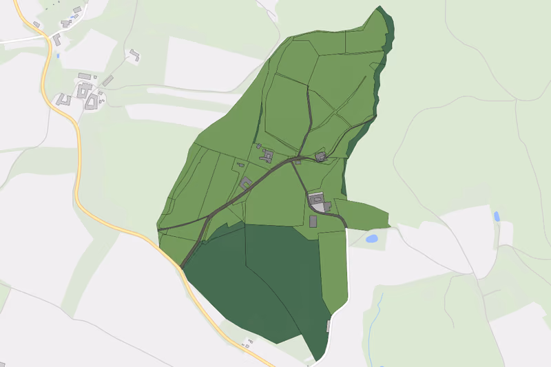 Kartenvorschau des Bodenverbrauchs der KG Hengstberg