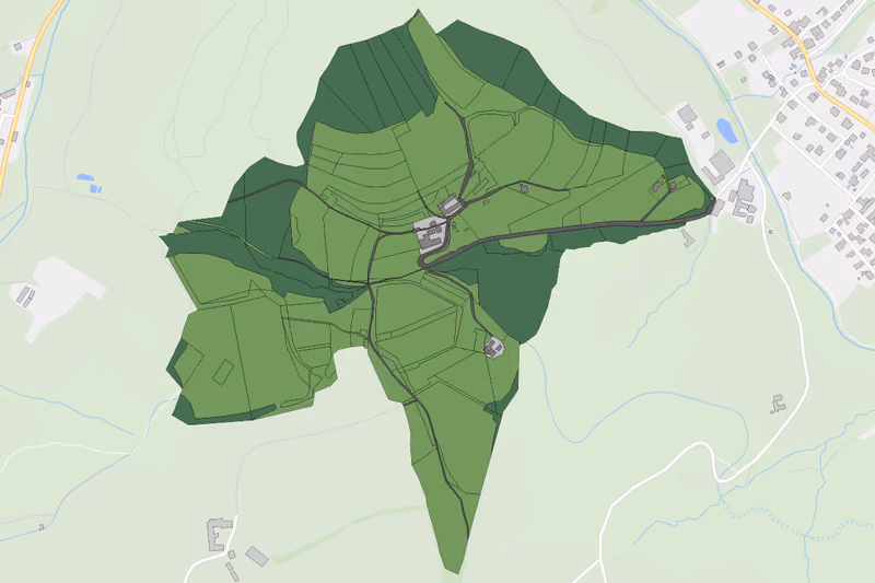 Kartenvorschau des Bodenverbrauchs der KG Hummelberg bei Kasten