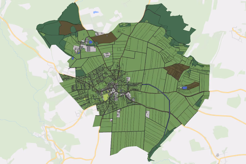 Kartenvorschau des Bodenverbrauchs der KG Karlstetten