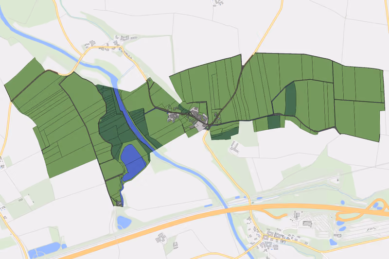 Kartenvorschau des Bodenverbrauchs der KG Loipersdorf