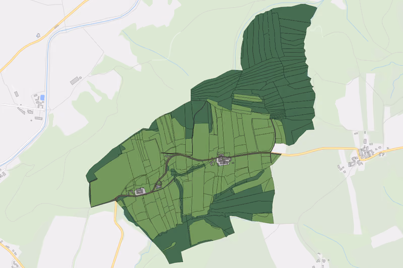 Kartenvorschau des Bodenverbrauchs der KG Loitzenberg