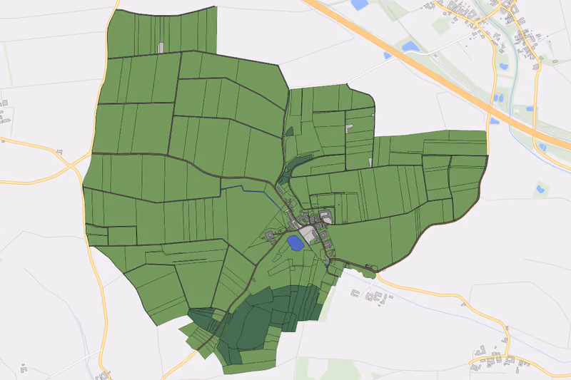 Kartenvorschau des Bodenverbrauchs der KG Mannersdorf