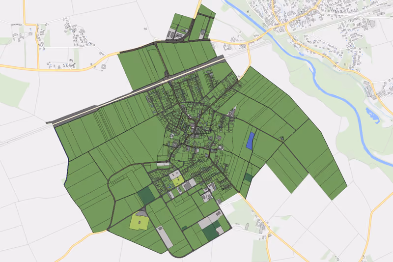 Kartenvorschau des Bodenverbrauchs der KG Markersdorf