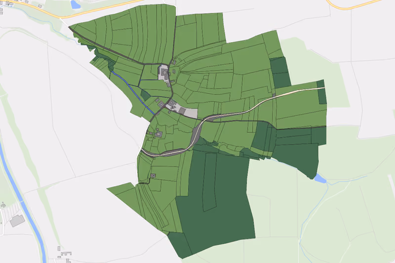 Kartenvorschau des Bodenverbrauchs der KG Matzersdorf
