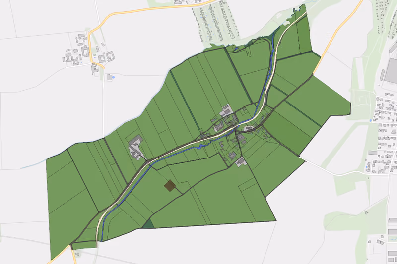 Kartenvorschau des Bodenverbrauchs der KG Nadelbach