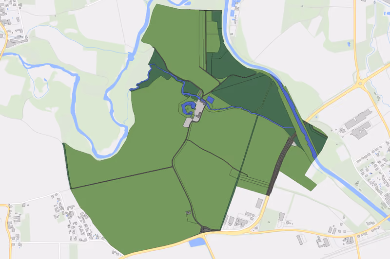 Kartenvorschau des Bodenverbrauchs der KG Pielachhaag
