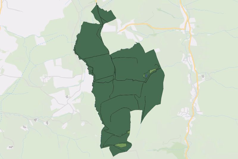 Kartenvorschau des Bodenverbrauchs der KG Probstwald