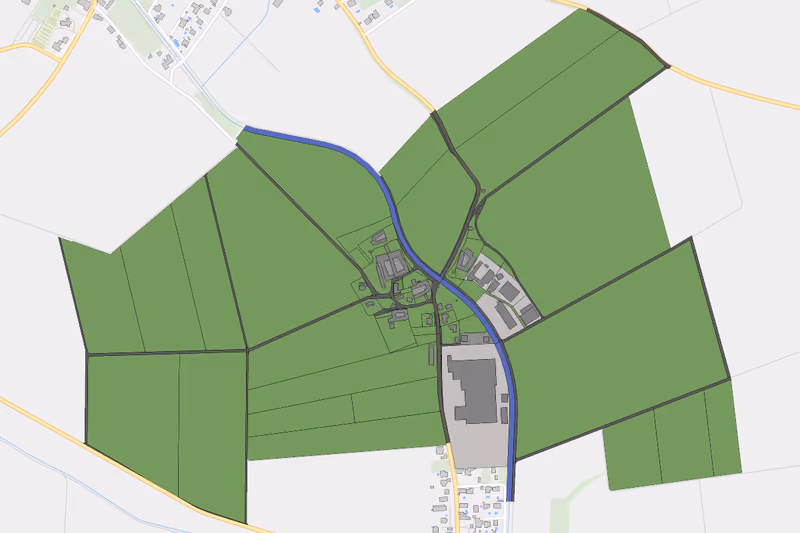 Kartenvorschau des Bodenverbrauchs der KG Pultendorf