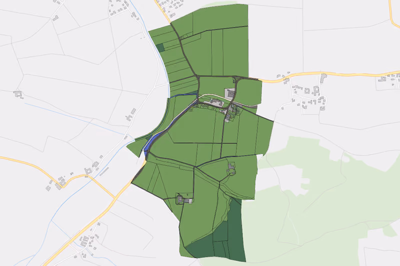 Kartenvorschau des Bodenverbrauchs der KG Rammersdorf