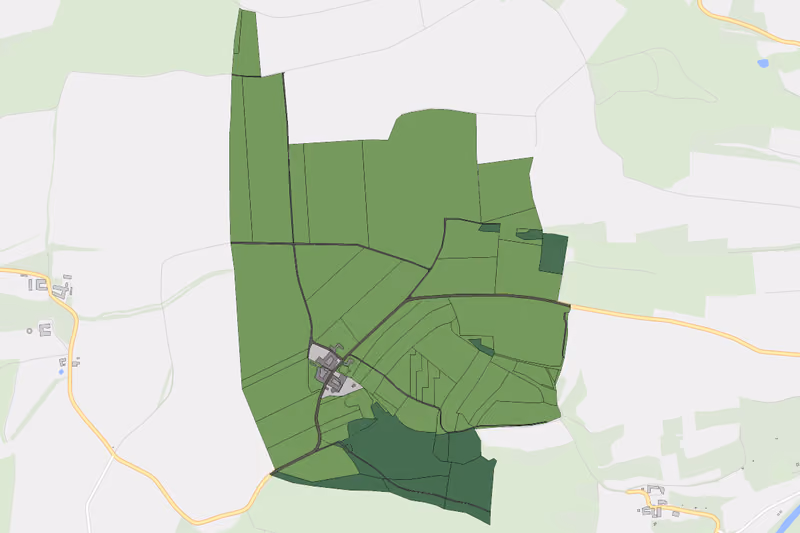 Kartenvorschau des Bodenverbrauchs der KG Rannersdorf