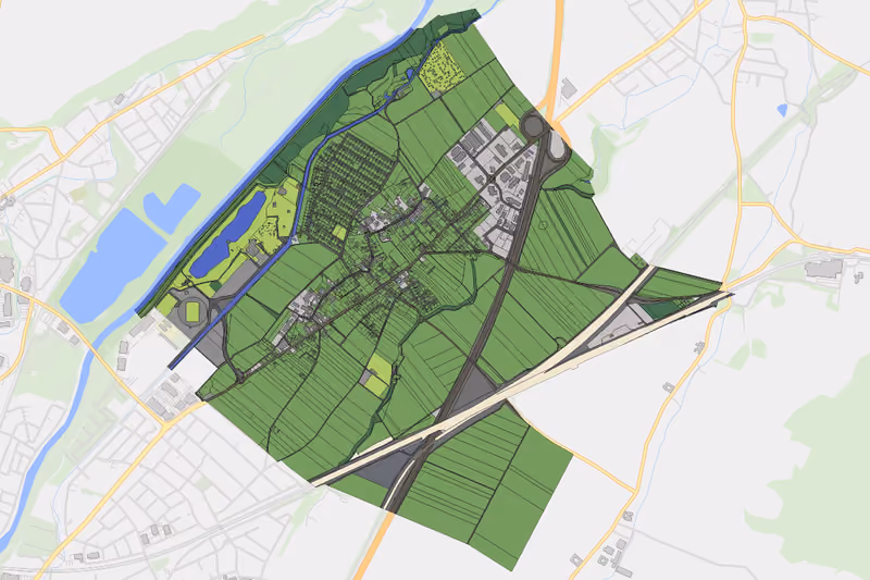 Kartenvorschau des Bodenverbrauchs der KG Ratzersdorf an der Traisen