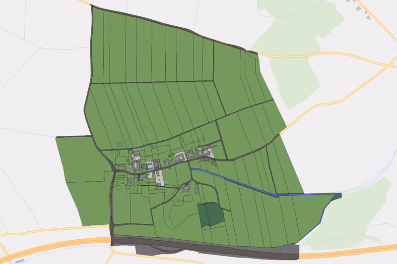 Kartenvorschau des Bodenverbrauchs der KG Reichgrüben