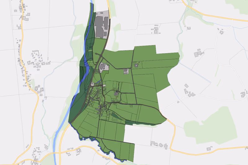Kartenvorschau des Bodenverbrauchs der KG Rennersdorf