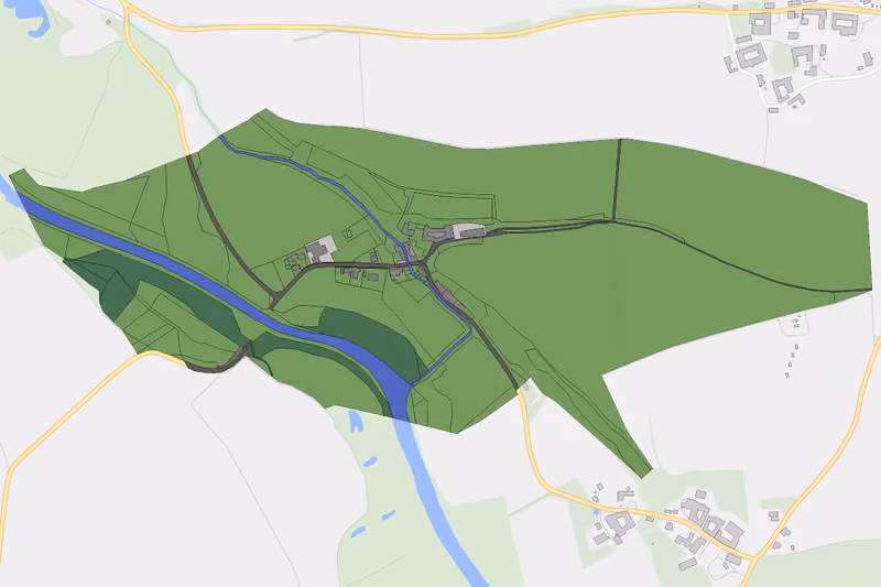 Kartenvorschau des Bodenverbrauchs der KG Salau