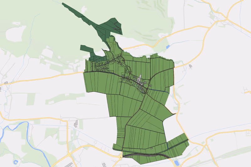 Kartenvorschau des Bodenverbrauchs der KG Sasendorf