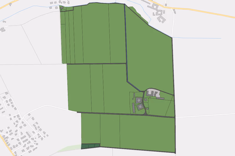 Kartenvorschau des Bodenverbrauchs der KG Saudorf