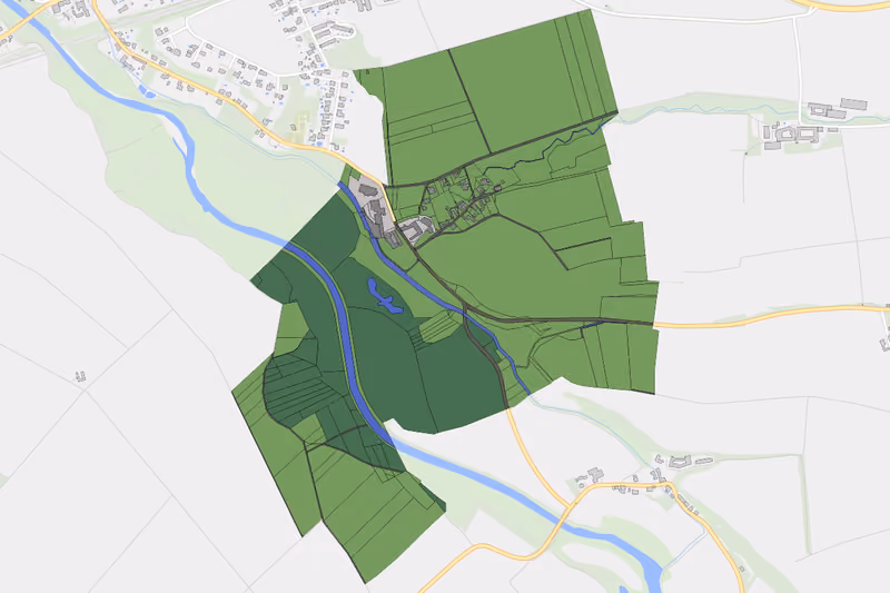 Kartenvorschau des Bodenverbrauchs der KG Uttendorf