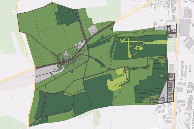 Kartenvorschau des Bodenverbrauchs der KG Völtendorf