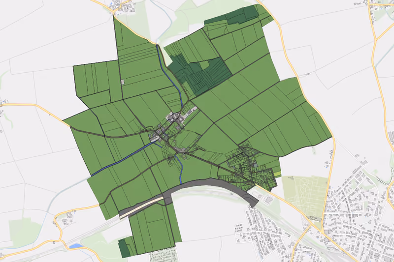 Kartenvorschau des Bodenverbrauchs der KG Waitzendorf