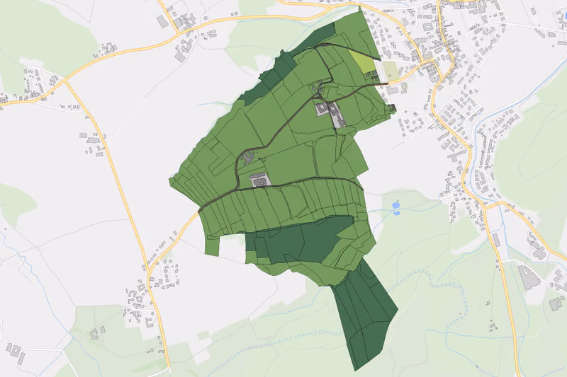 Kartenvorschau des Bodenverbrauchs der KG Wieden bei Pyhra