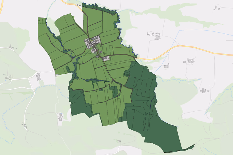 Kartenvorschau des Bodenverbrauchs der KG Wielandsberg