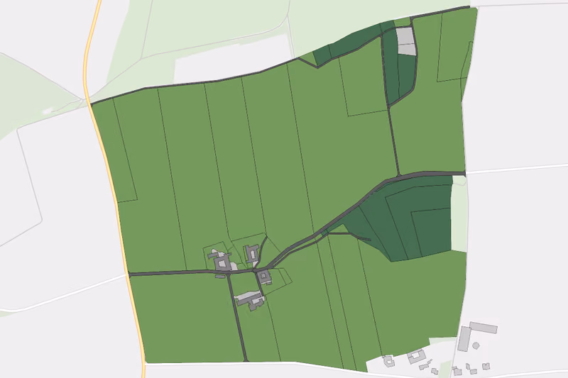 Kartenvorschau des Bodenverbrauchs der KG Wolfenberg