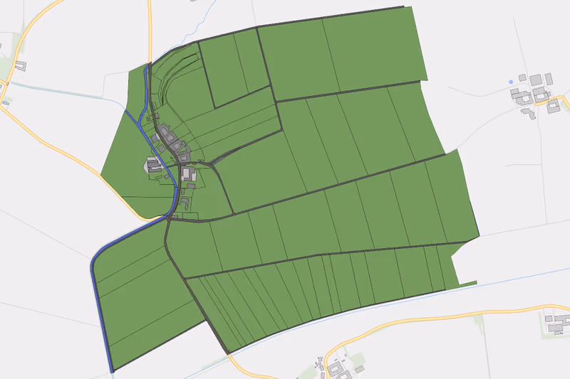 Kartenvorschau des Bodenverbrauchs der KG Zendorf