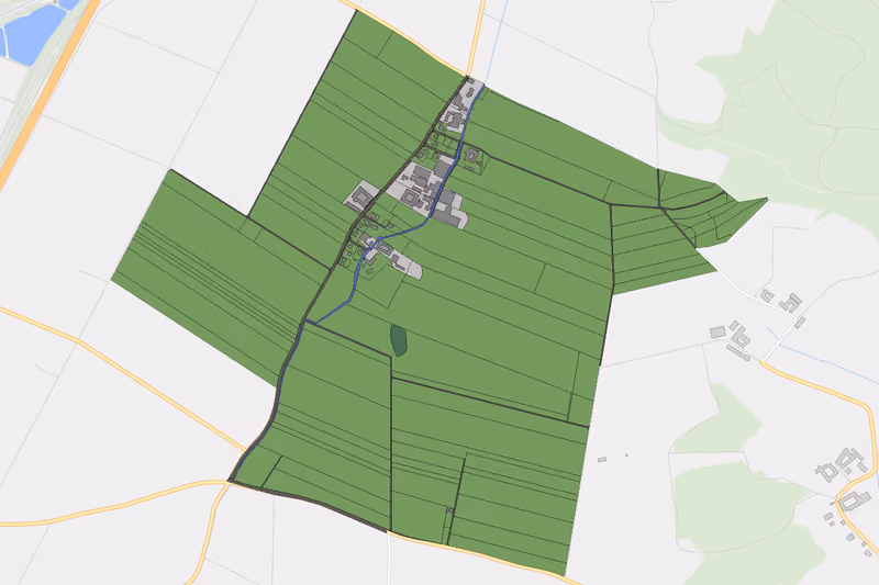 Kartenvorschau des Bodenverbrauchs der KG Oberzwischenbrunn