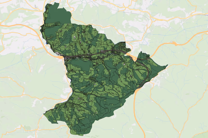Kartenvorschau des Bodenverbrauchs der KG Altlengbach