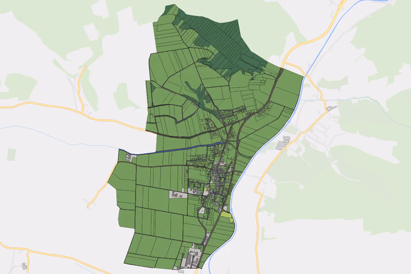 Kartenvorschau des Bodenverbrauchs der KG Asperhofen