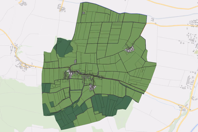 Kartenvorschau des Bodenverbrauchs der KG Großgraben
