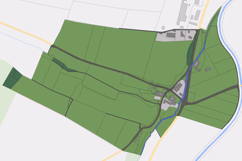 Kartenvorschau des Bodenverbrauchs der KG Habersdorf