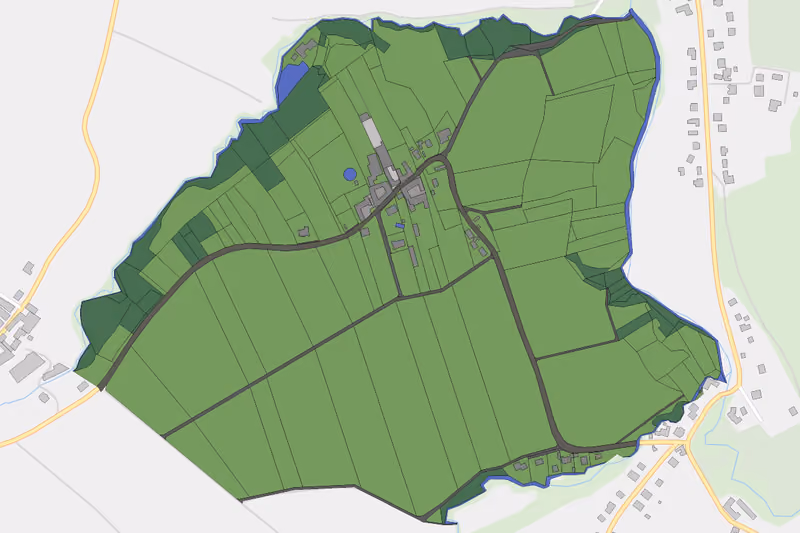 Kartenvorschau des Bodenverbrauchs der KG Hagenau