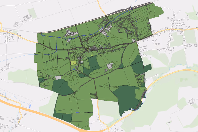 Kartenvorschau des Bodenverbrauchs der KG Ollersbach
