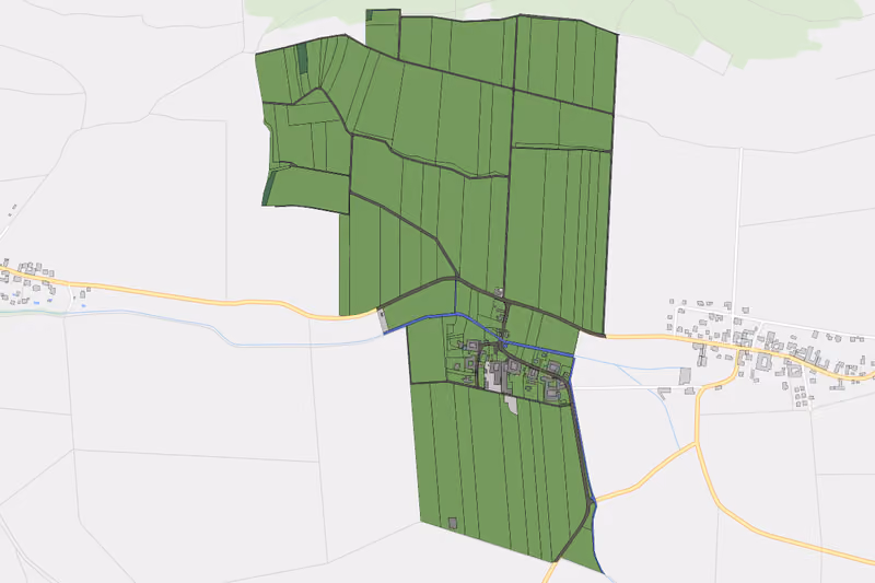 Kartenvorschau des Bodenverbrauchs der KG Paisling