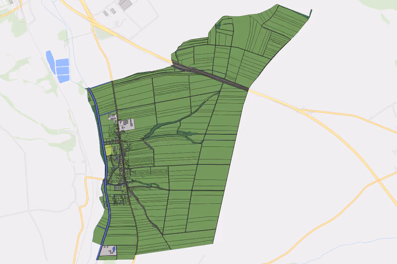 Kartenvorschau des Bodenverbrauchs der KG Kleinwiesendorf