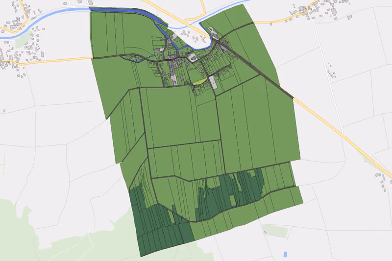 Kartenvorschau des Bodenverbrauchs der KG Abstetten