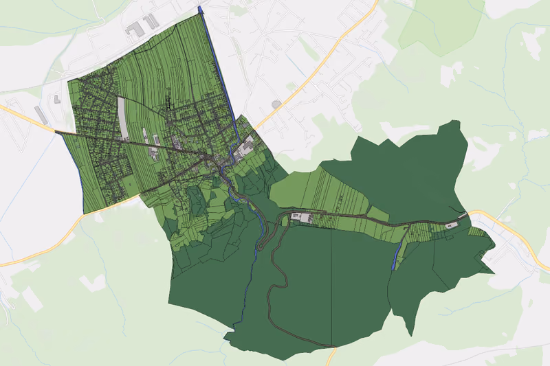 Kartenvorschau des Bodenverbrauchs der KG St. Andrä