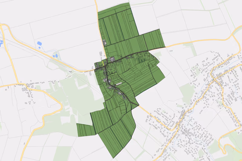 Kartenvorschau des Bodenverbrauchs der KG Chorherrn