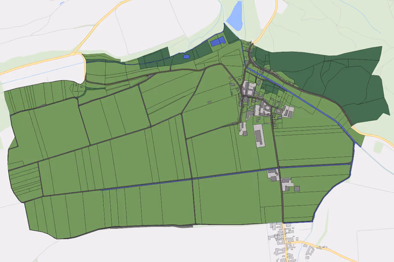 Kartenvorschau des Bodenverbrauchs der KG Eggendorf