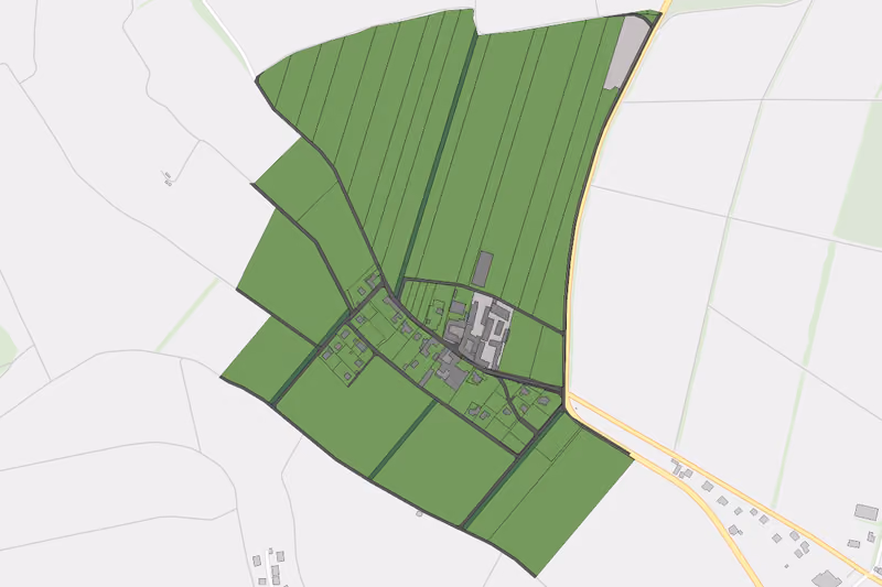 Kartenvorschau des Bodenverbrauchs der KG Flachberg