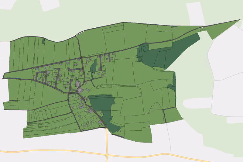 Kartenvorschau des Bodenverbrauchs der KG Holzleiten