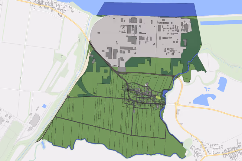 Kartenvorschau des Bodenverbrauchs der KG Pischelsdorf