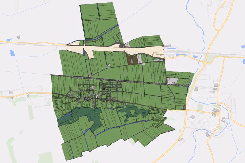 Kartenvorschau des Bodenverbrauchs der KG Pixendorf
