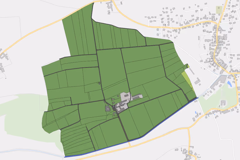 Kartenvorschau des Bodenverbrauchs der KG Pöding