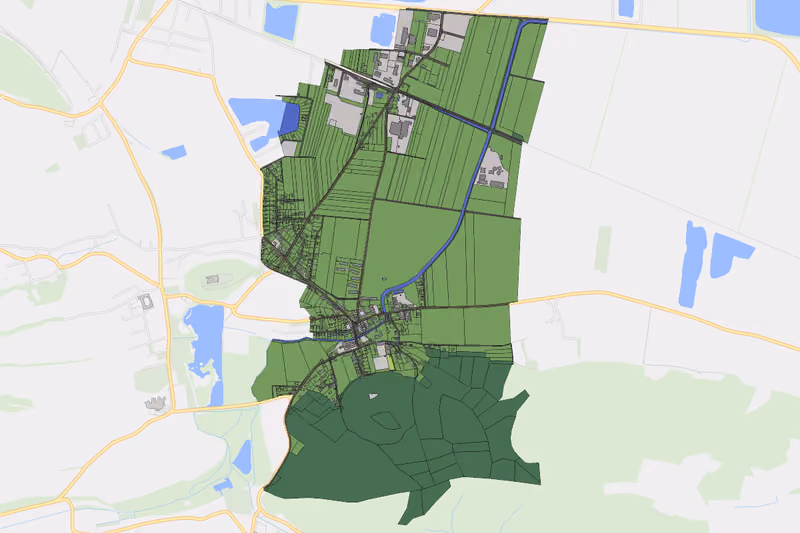 Kartenvorschau des Bodenverbrauchs der KG Reidling