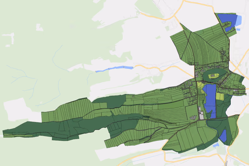 Kartenvorschau des Bodenverbrauchs der KG Sitzenberg